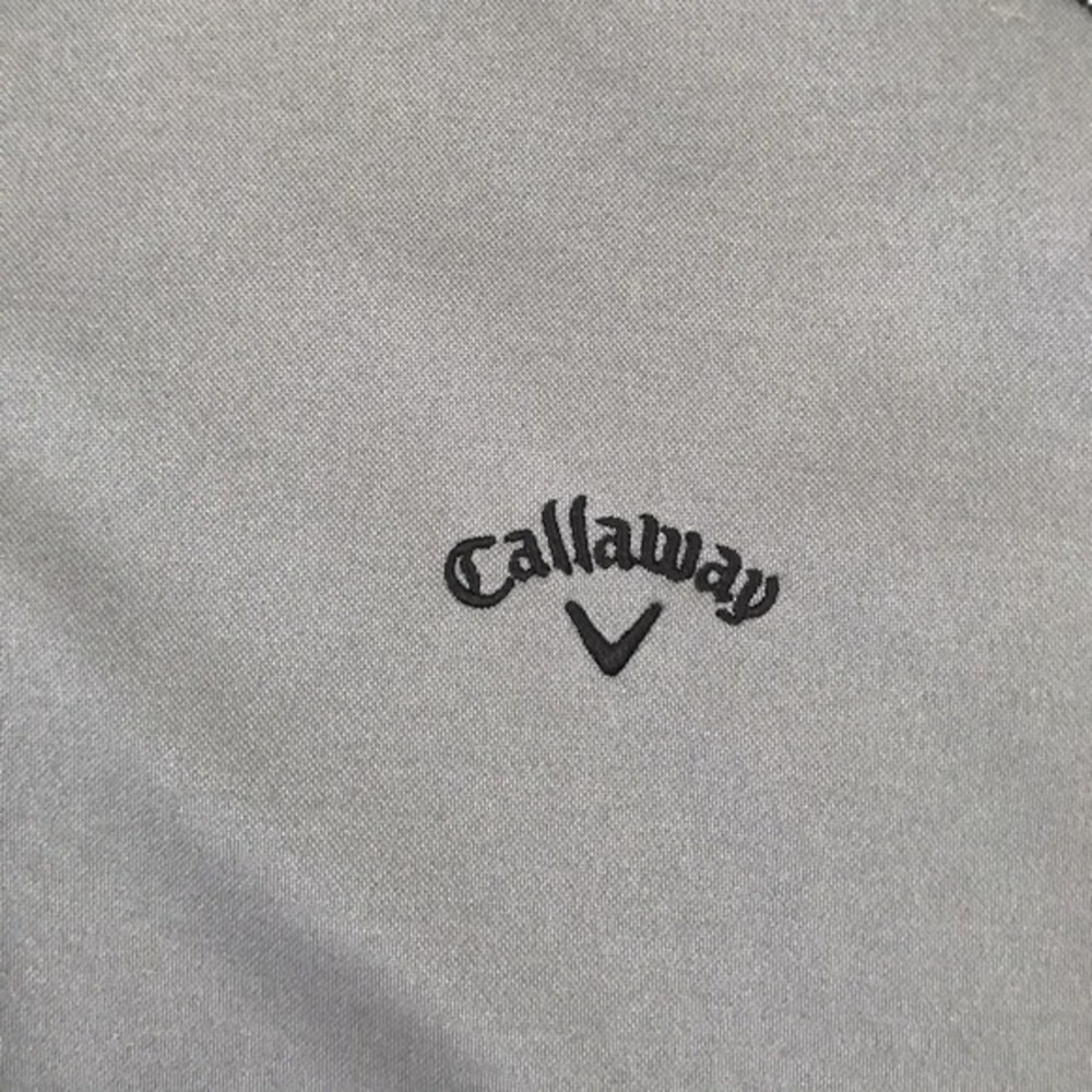 Callaway Golf 1/4 Zip Pullover Mens Large Long Sleeve Gray Performance Stretch - Picture 5 of 11